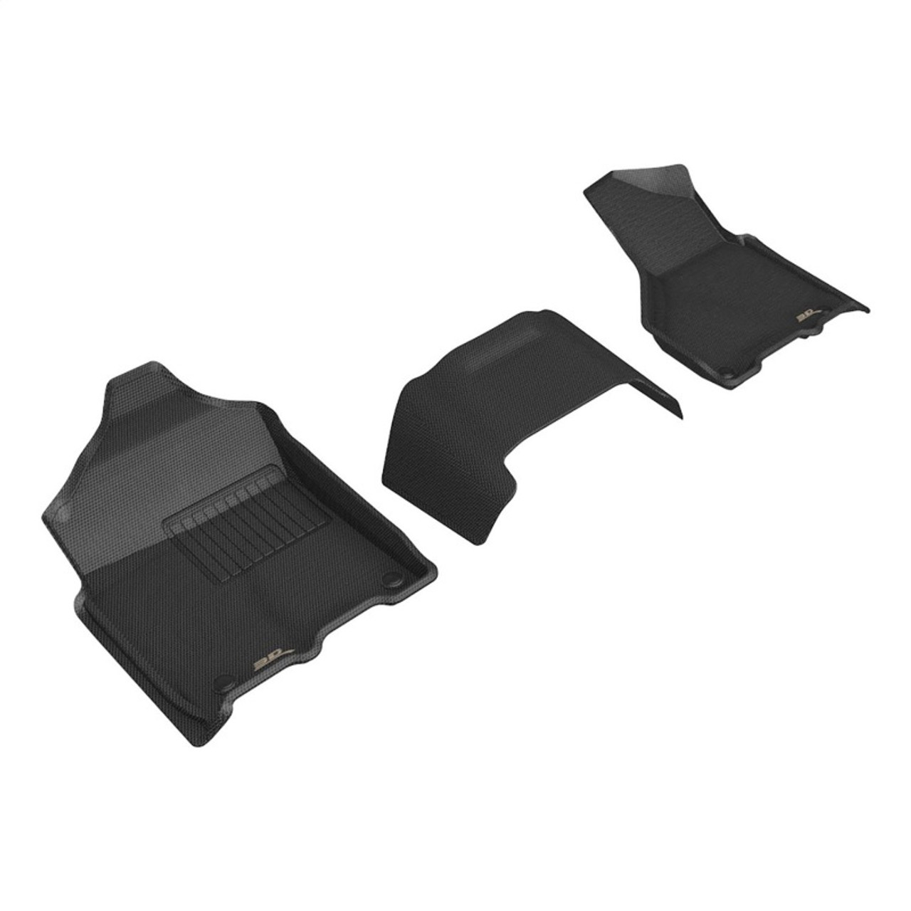 3D MAXpider 19-24 Dodge RAM 2500 Crew Cab All Weather Floor Liner - Kagu Black - R1 - L1DG03611509