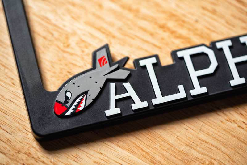 AMS Performance AMS / Alpha Army License Plate Frame - AMS.00.16.0002-1