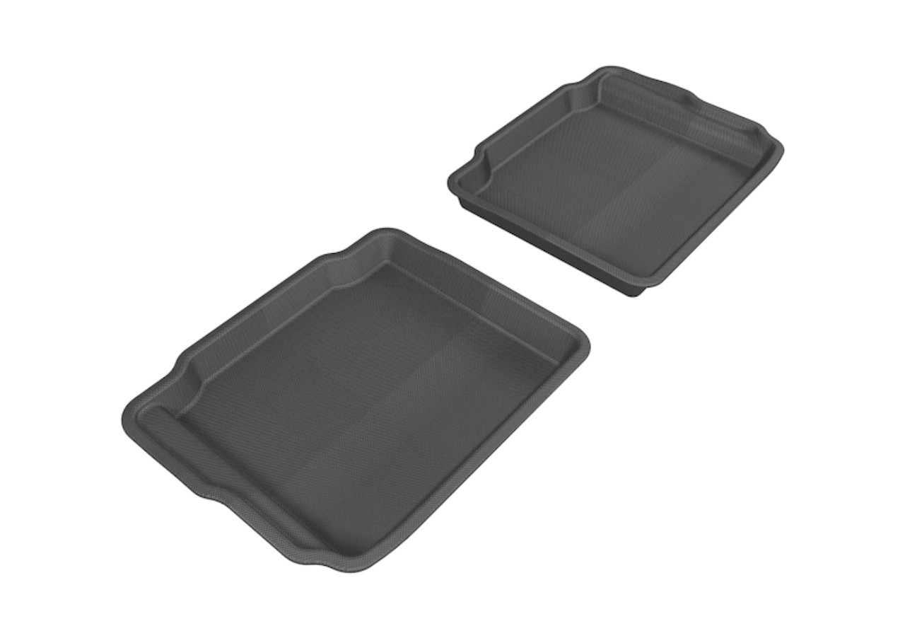 3D MAXpider 2010-2019 Ford Taurus Kagu 2nd Row Floormats - Black - L1FR01821509