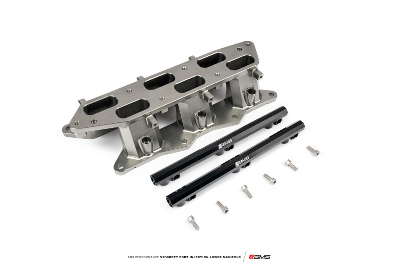 AMS Performance 2023+ Nissan Z Port Injection Lower Manifold - Black - AMS.47.08.0001-1