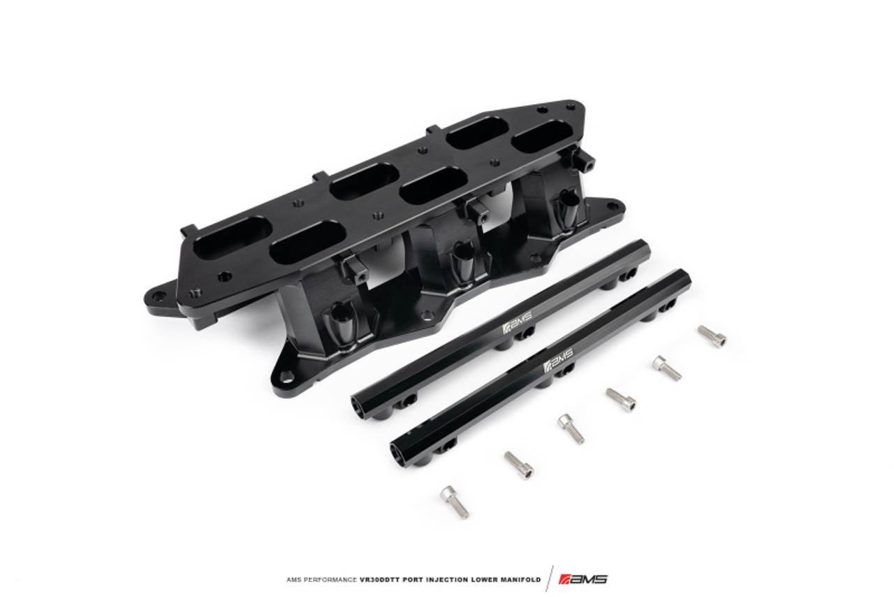 AMS Performance 2023+ Nissan Z Port Injection Lower Manifold - Black - AMS.47.08.0001-1