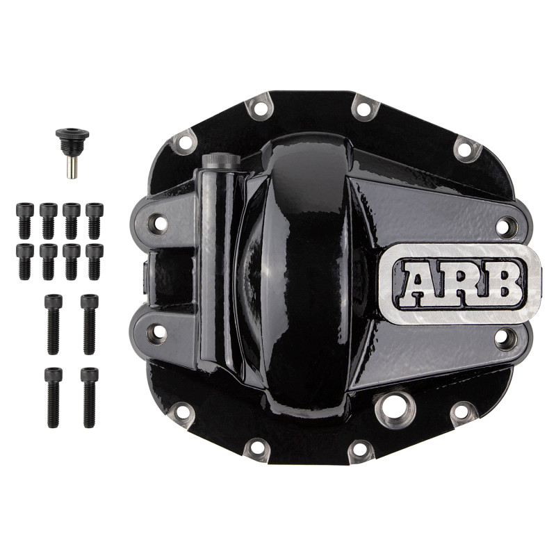 ARB Diff Cover Blk Jeep JL Rubicon Front - 0750011B