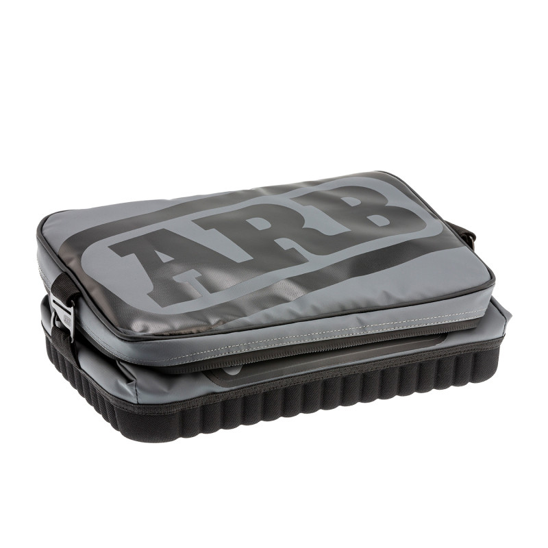 ARB Cooler Bag Charcoal w/ Red Highlights 15in L x 11in W x 9in H Holds 22 Cans - 10100376