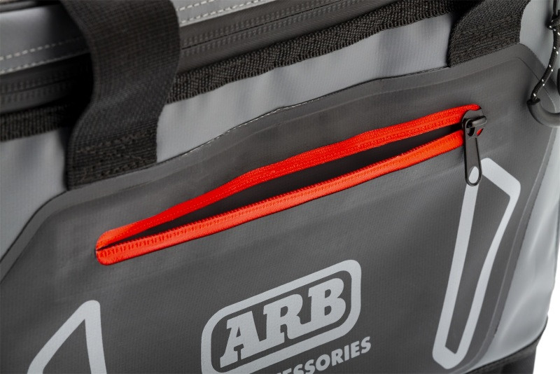 ARB Cooler Bag Charcoal w/ Red Highlights 15in L x 11in W x 9in H Holds 22 Cans - 10100376
