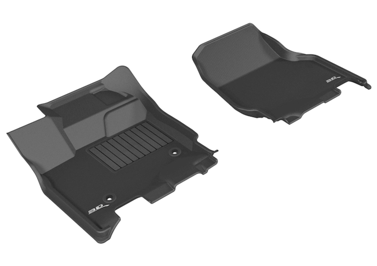3D MAXpider 2015-2020 Ford F-150 Sprcab/Sprcrew Kagu 1st Row Floormat - Black - L1FR08311509