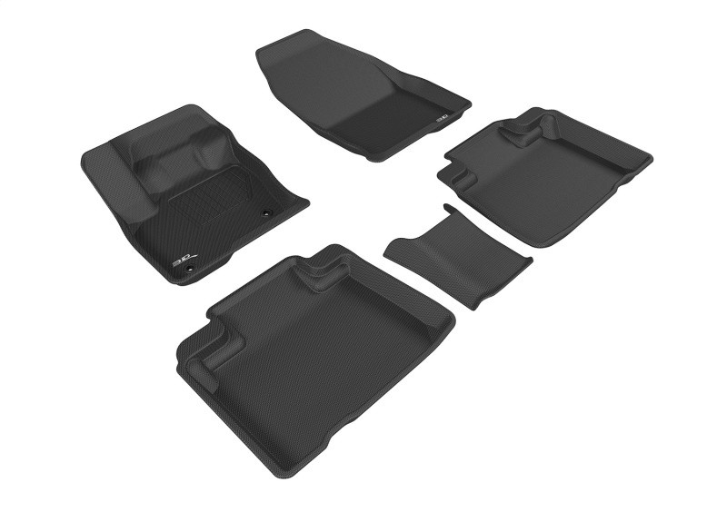3D MAXpider 2015-2020 Ford Edge Kagu 1st & 2nd Row Floormats - Black - L1FR09301509 Photo - Primary