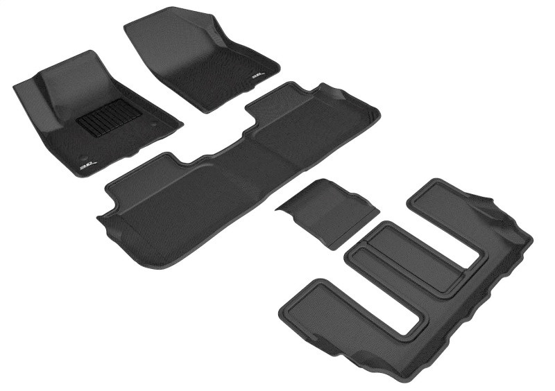3D MAXpider 17-23 GMC Acadia w/ Bucket 2nd Row Kagu Black Full Set - L1GM02201509 Photo - Primary