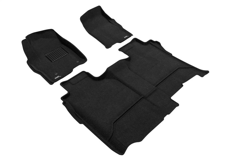 3D MAXpider 2019-2022 Chevrolet/GMC Silverado/Sierra Elegant Floor Mat Set - Black - L1GM02504709