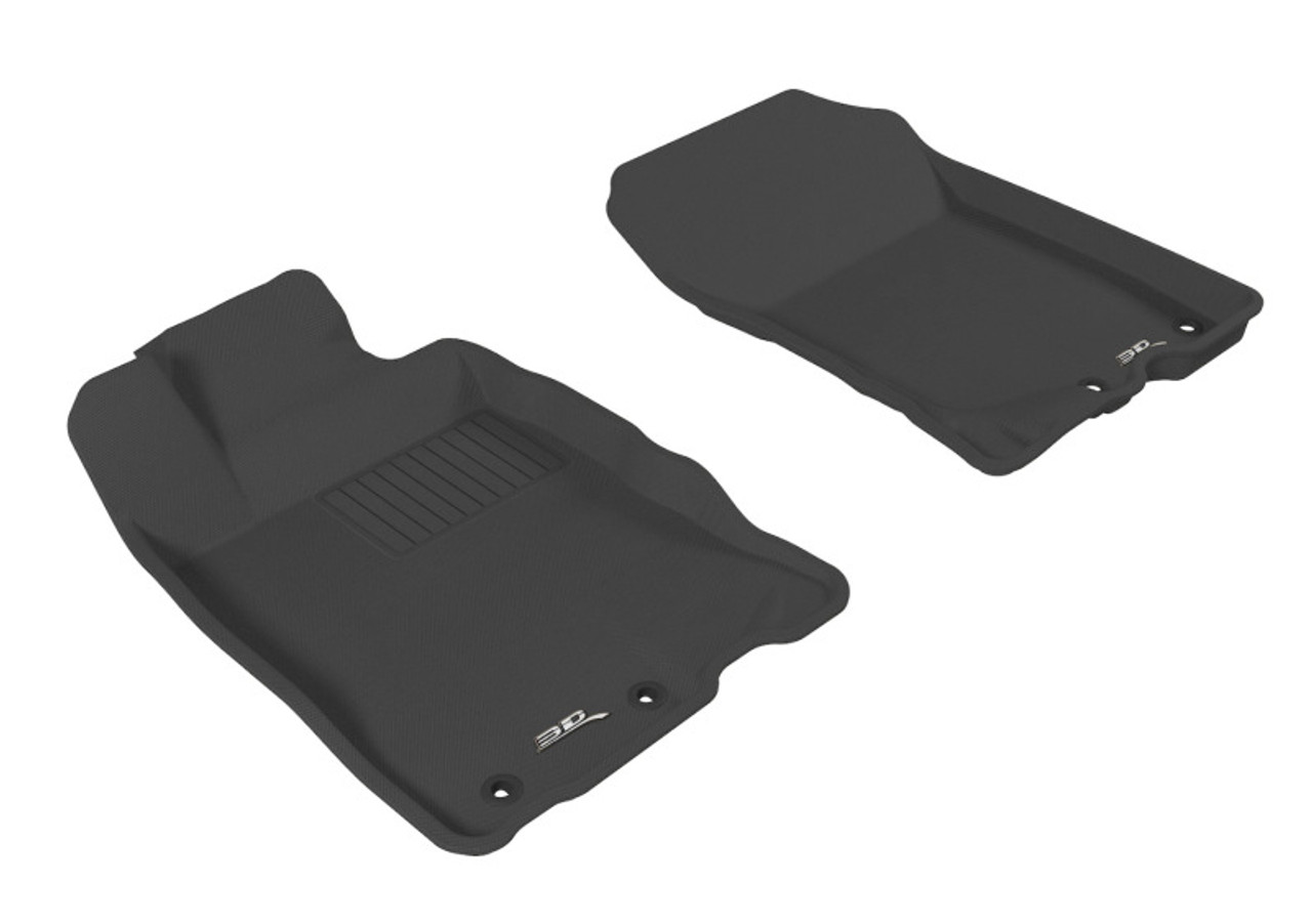 3D MAXpider 2010-2014 Honda Insight Kagu 1st Row Floormat - Black - L1HD02311509