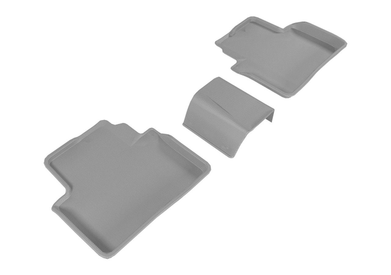 3D MAXpider 2016-2020 Honda Civic Kagu 2nd Row Floormats - Gray - L1HD07421501