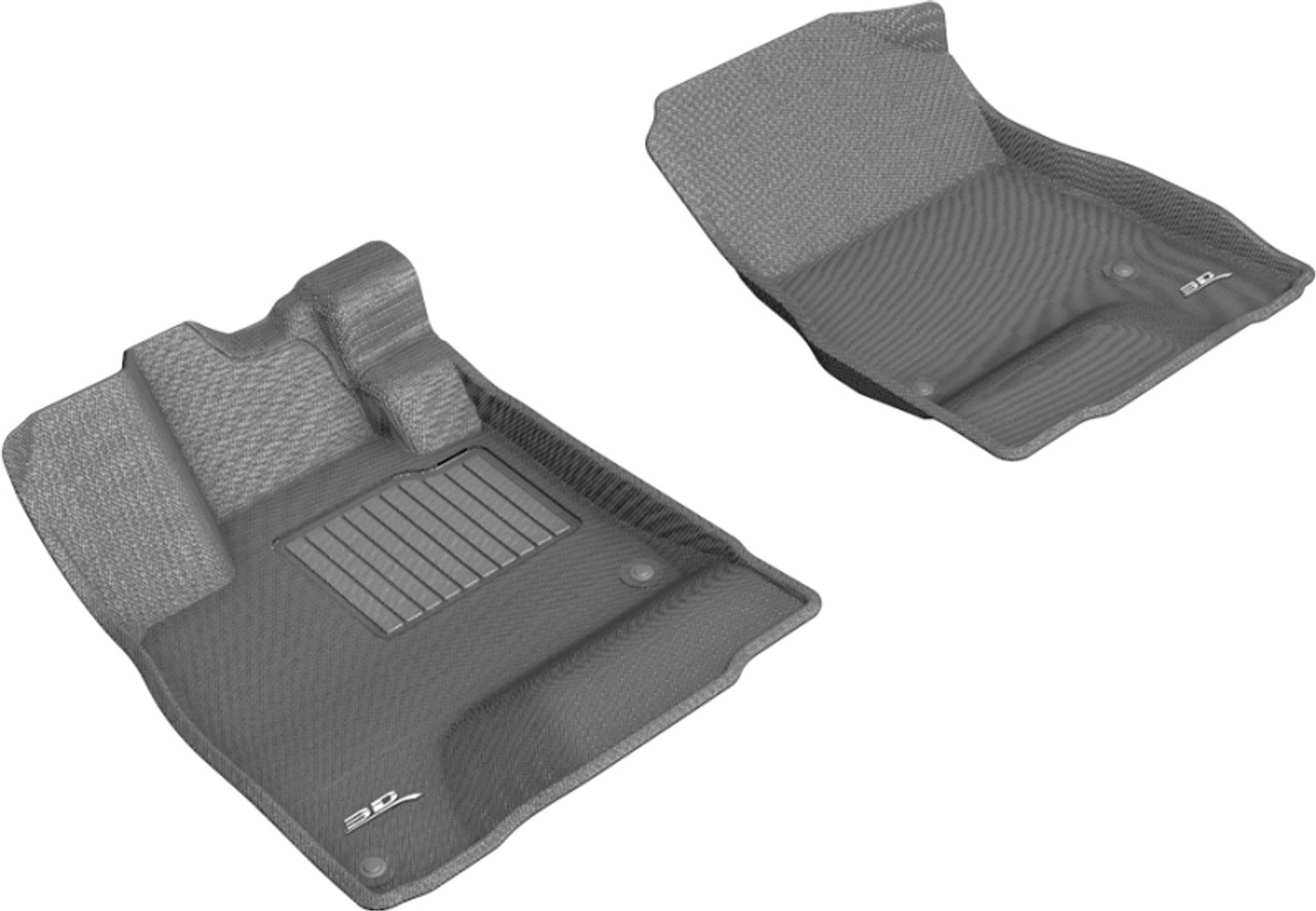 3D MAXpider 2018-2019 Honda Clarity Plug-in Hybrid Kagu 1st Row Floormat - Gray - L1HD10011501