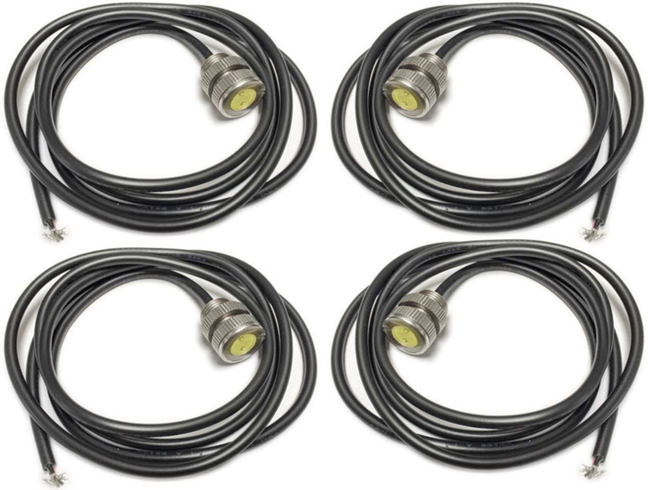 Artec Industries (4-Pack) - Led Bolt Light - 3 Watt Cool White Stainless Steel 11Mm Silver - OZ1104