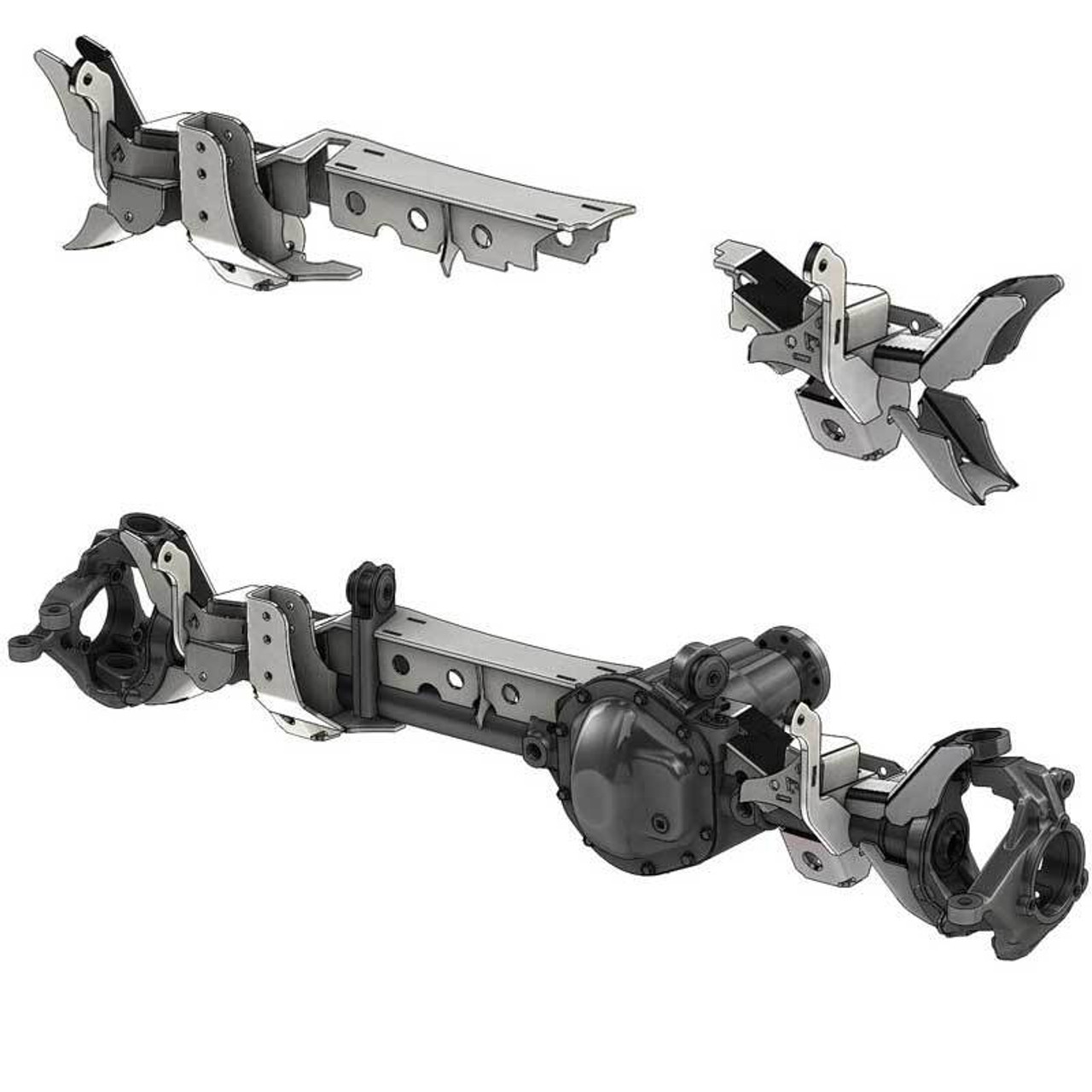 Artec Industries 93-06 Jeep Wrangler TJ Front Axle Swap Kit: Dana 30 Lca Brkts With Standard Hole - TJ3022