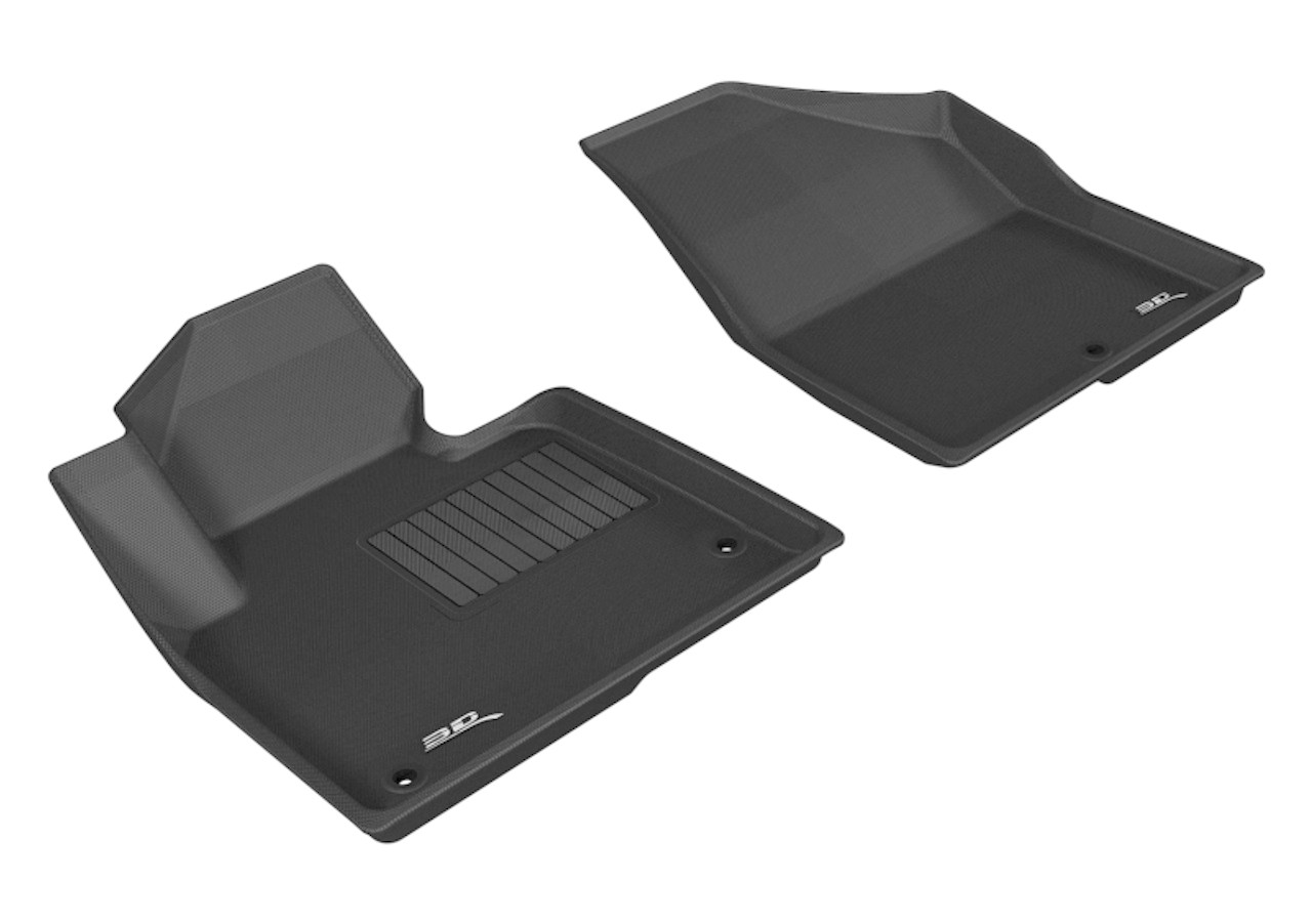3D MAXpider 2013-2019 Hyundai Santa Fe Sport/Santa Fe/Santa Fe Xl Kagu 1st Row Floormat - Black - L1HY01711509
