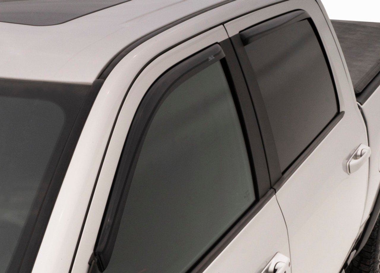AVS 07-13 Chevy Silverado 1500 Ext. Cab Ventvisor Front & Rear Window Deflectors 4pc - Smoke - 194040