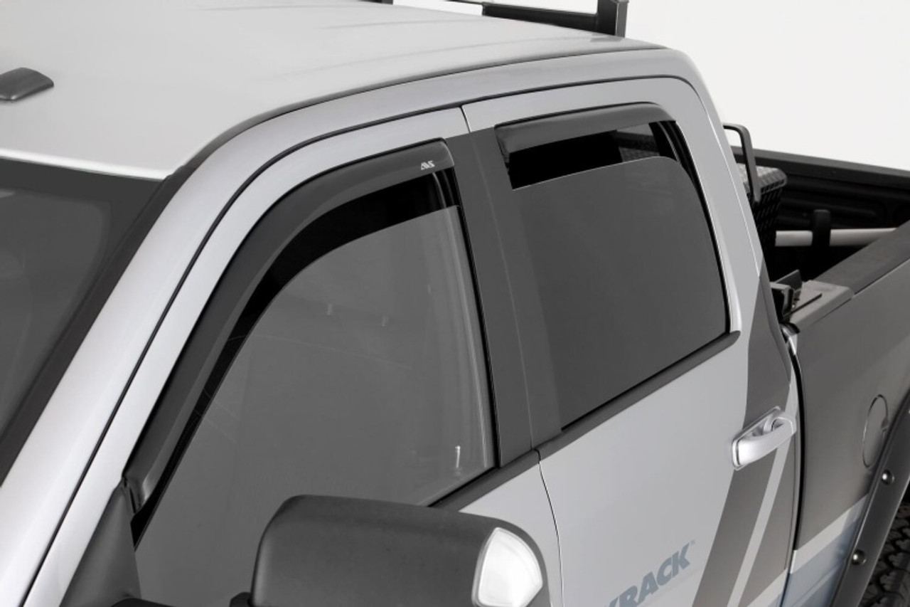 AVS 07-13 Chevy Silverado 1500 Ext. Cab Ventvisor Front & Rear Window Deflectors 4pc - Smoke - 194040