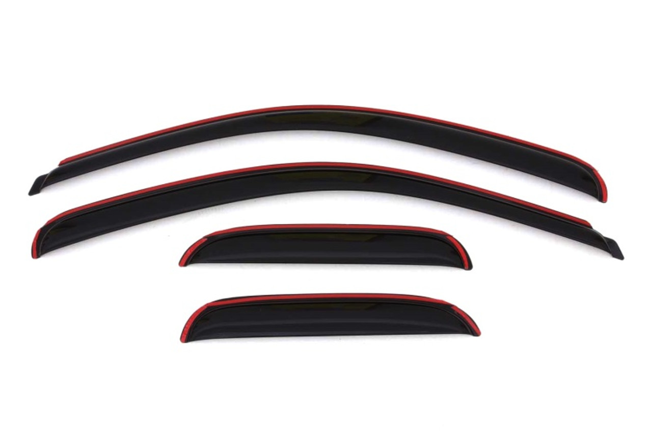 AVS 07-13 Chevy Silverado 1500 Ext. Cab Ventvisor Front & Rear Window Deflectors 4pc - Smoke - 194040