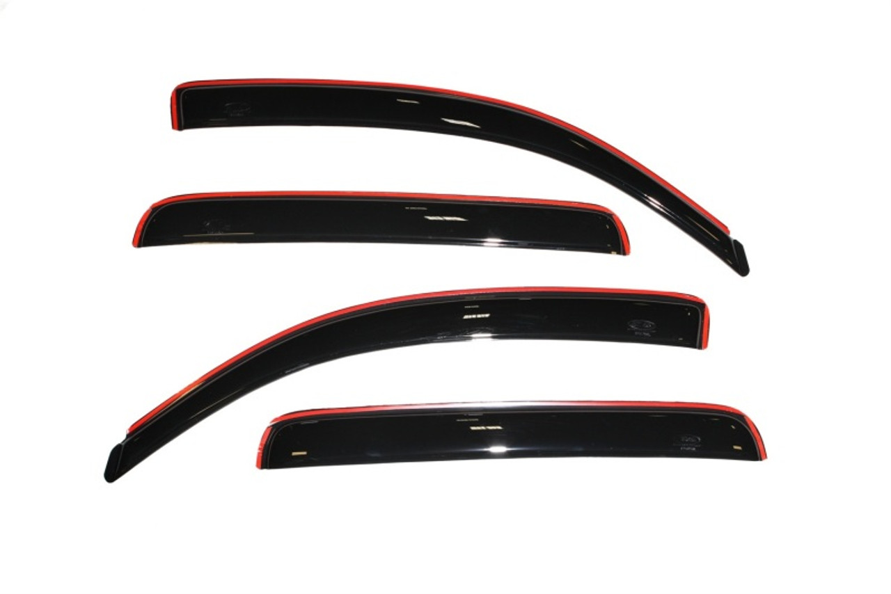 AVS 05-15 Toyota Tacoma Double Cab Ventvisor In-Channel Front & Rear Window Deflectors 4pc - Smoke - 194056