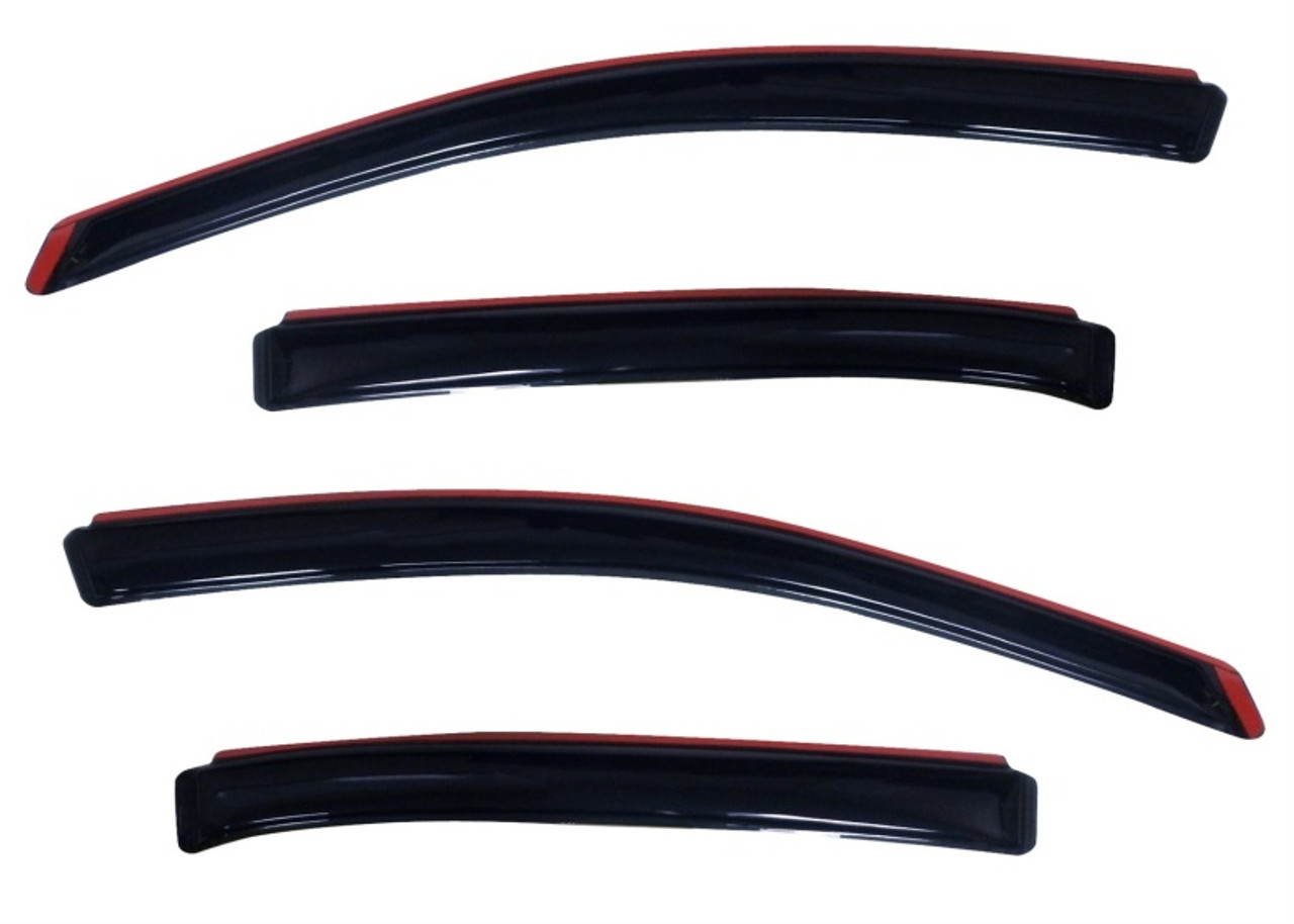 AVS 10-18 Ford Taurus Ventvisor In-Channel Front & Rear Window Deflectors 4pc - Smoke - 194194