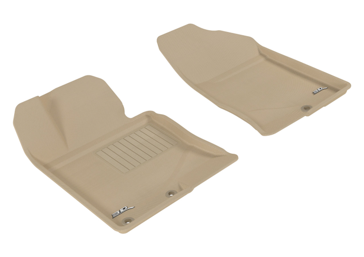 3D MAXpider 2011-2014 Hyundai Sonata/2015 Sonata Hybrid Kagu 1st Row Floormat - Tan - L1HY03811502