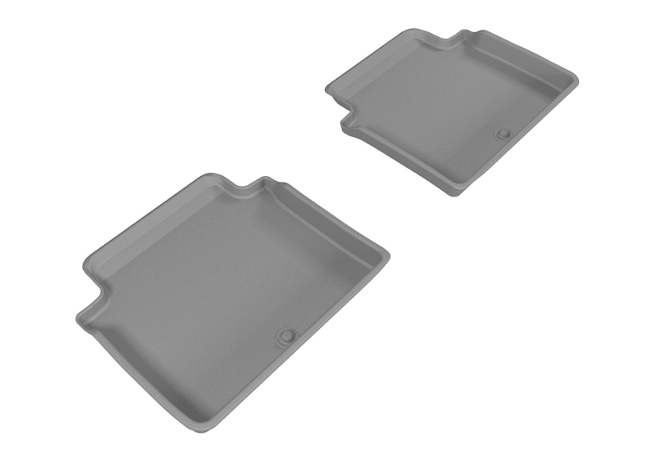3D MAXpider 2015-2020 Genesis/Hyundai G80/Genesis Sedan Kagu 2nd Row Floormats - Gray - L1HY05021501