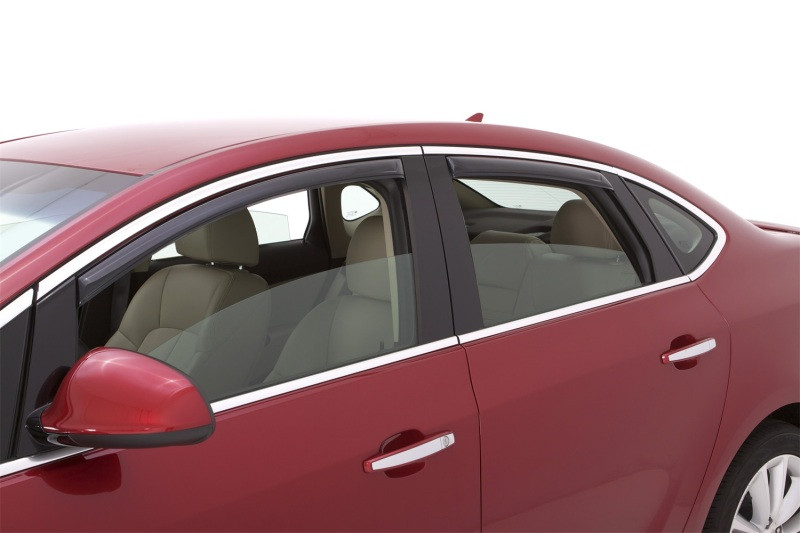 AVS 12-17 Buick Verano Ventvisor In-Channel Front & Rear Window Deflectors 4pc - Smoke - 194389