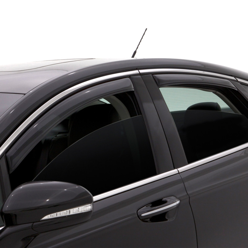 AVS 12-18 Chevy Sonic Hatch (5 Door) Ventvisor Front & Rear Window Deflectors 4pc - Smoke - 194639