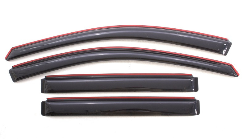 AVS 08-17 Buick Enclave Ventvisor In-Channel Front & Rear Window Deflectors 4pc - Smoke - 194657