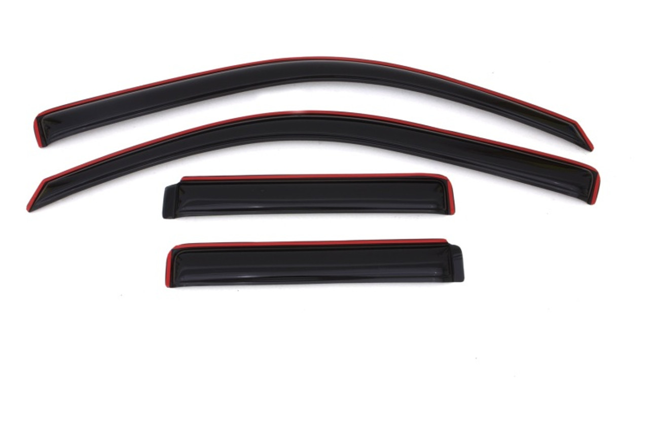 AVS 02-09 Chevy Trailblazer Ventvisor In-Channel Front & Rear Window Deflectors 4pc - Smoke - 194733
