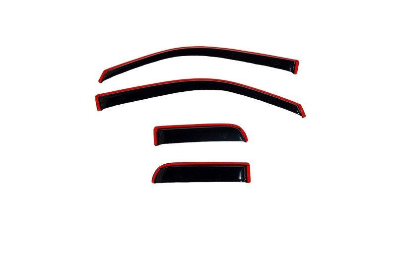 AVS 04-14 Ford F-150 Supercab Ventvisor In-Channel Front & Rear Window Deflectors 4pc - Smoke - 194738