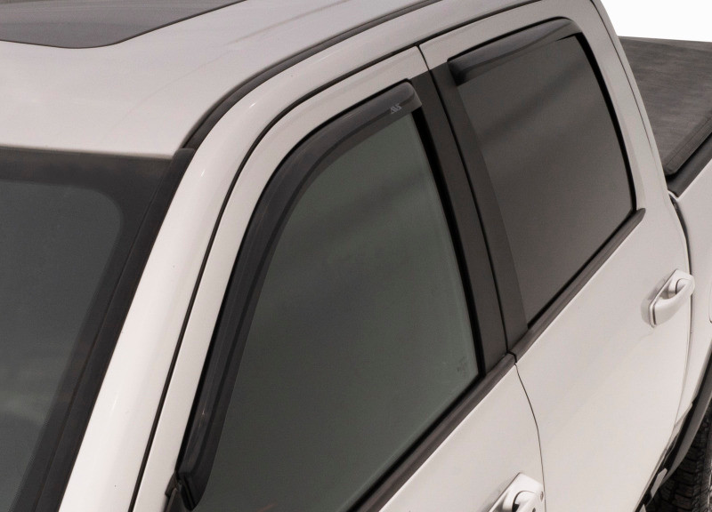 AVS 15-18 Chevy Colorado Crew Cab Ventvisor In-Channel Front & Rear Window Deflectors 4pc - Smoke - 194995