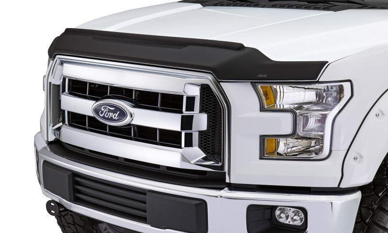 AVS 17-18 Ford F-150 Raptor Aeroskin II Textured Low Profile Hood Shield - Black - 436127