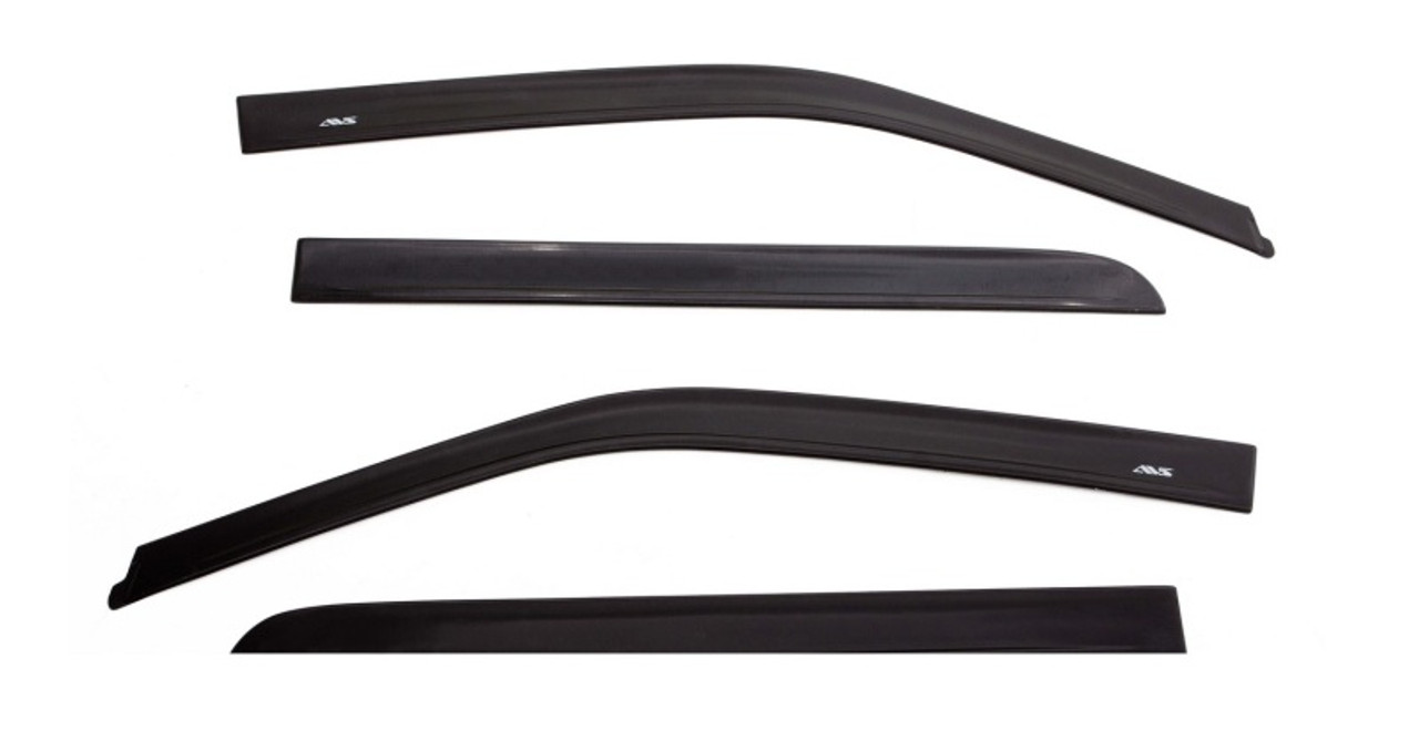AVS 07-18 Jeep Wrangler Unlimited Ventvisor Low Profile Window Deflectors 4pc - Matte Black - 774034