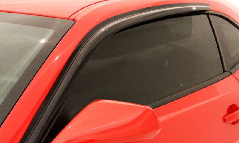 AVS 12-14 Ford Mustang Ventvisor Outside Mount Window Deflectors 2pc - Smoke - 92024