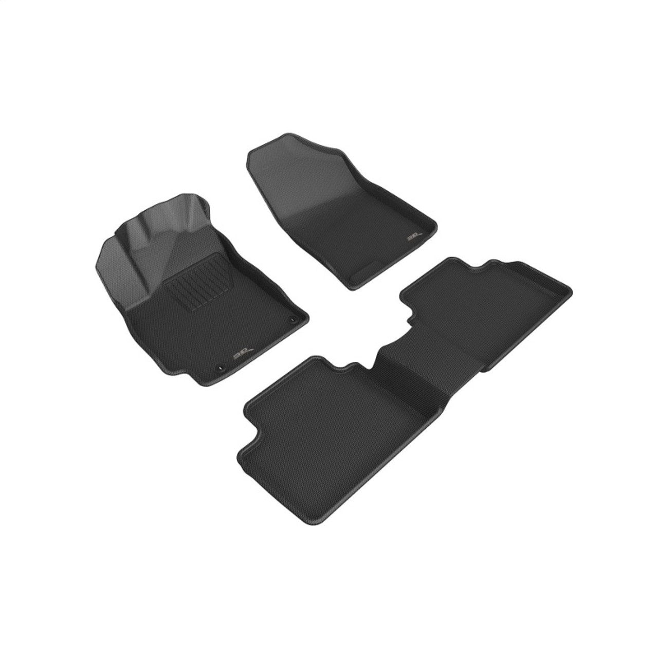 3D MAXpider 2021-2025 Hyundai Elantra Kagu Full Set Floormat - Black - L1HY11001509