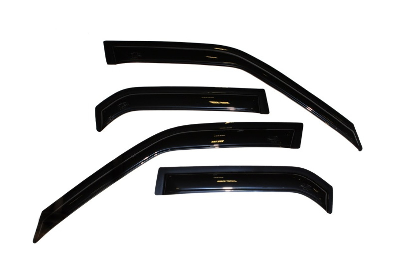 AVS 88-92 Toyota Corolla Ventvisor Outside Mount Window Deflectors 4pc - Smoke - 94092