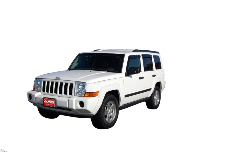 AVS 06-10 Jeep Commander Ventvisor Outside Mount Window Deflectors 4pc - Smoke - 94117