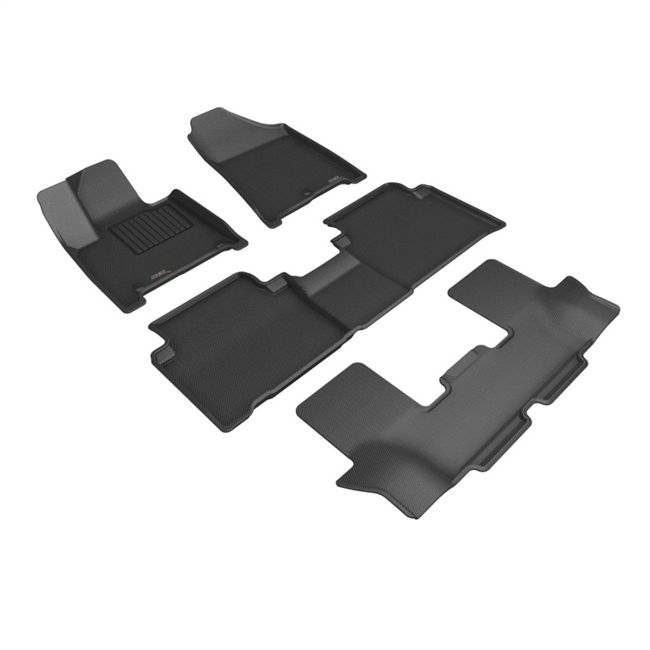 3D MAXpider 24-25 Hyundai Santa Fe Hybrid Kagu Floor Mat - Black - L1HY14601509