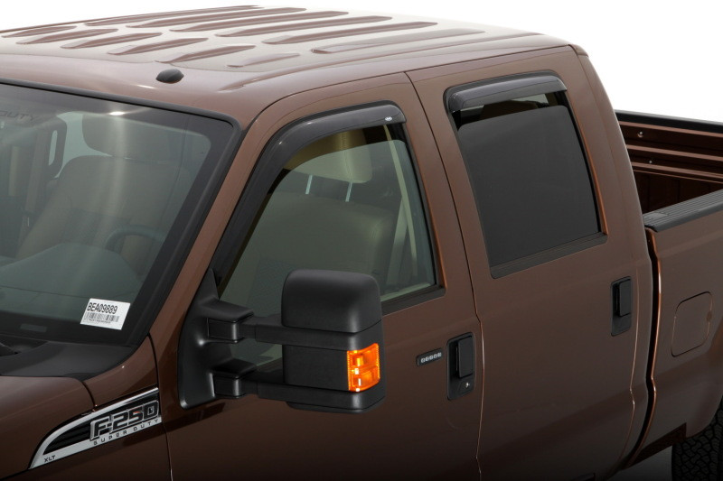 AVS 99-16 Ford F-250 Supercab Ventvisor Outside Mount Window Deflectors 4pc - Smoke - 94522