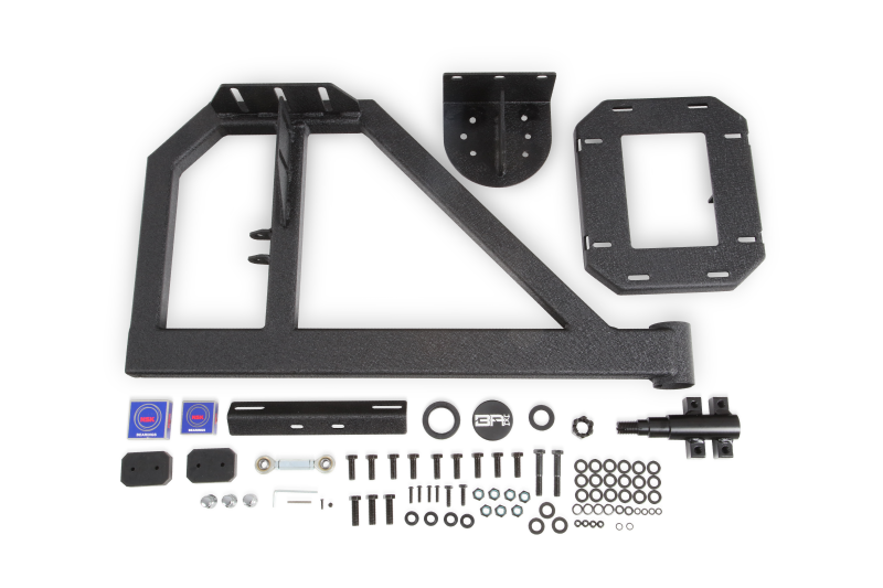 Body Armor 4x4 07-18 Jeep Wrangler JK Tire Carrier Single Action (Fits JK-2965 Bumper) - 5297