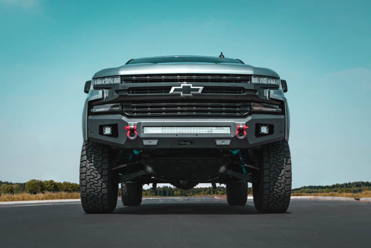 Body Armor 4x4 2019+ Chevy Silverado 1500 Ambush Series Front Bumper (Non-Winch) - GM-19344