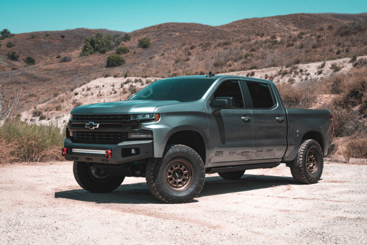 Body Armor 4x4 2019+ Chevy Silverado 1500 Ambush Series Front Bumper (Non-Winch) - GM-19344