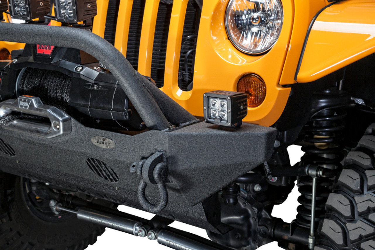 Body Armor 4x4 07-18 Jeep Wrangler JK Front Bumper Mid Stubby - JK-19532