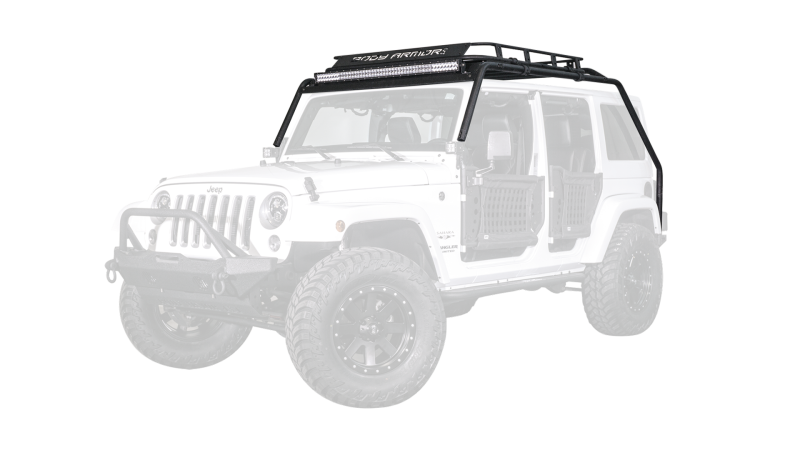 Body Armor 4x4 07-18 Jeep Wrangler JK Windshield Light Bar - JK-6126