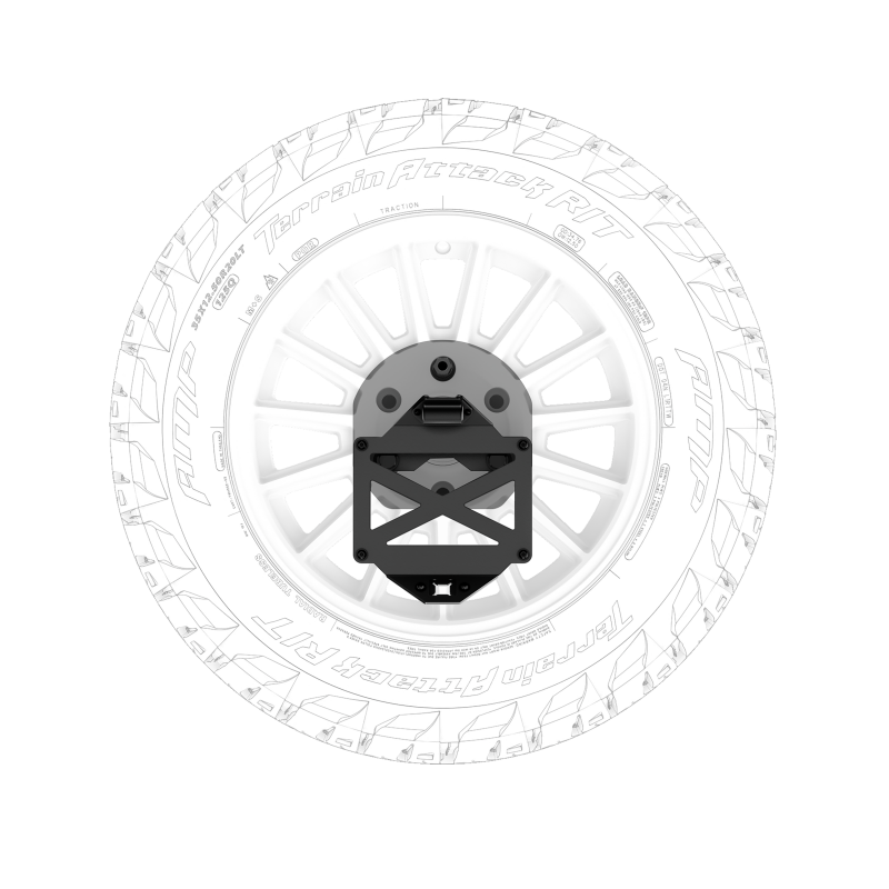 Body Armor 4x4 16-23 Toyota Tacoma/10-24 4Runner Pro Series II Tire Carrier W/ License Plate Holder - TY-2966