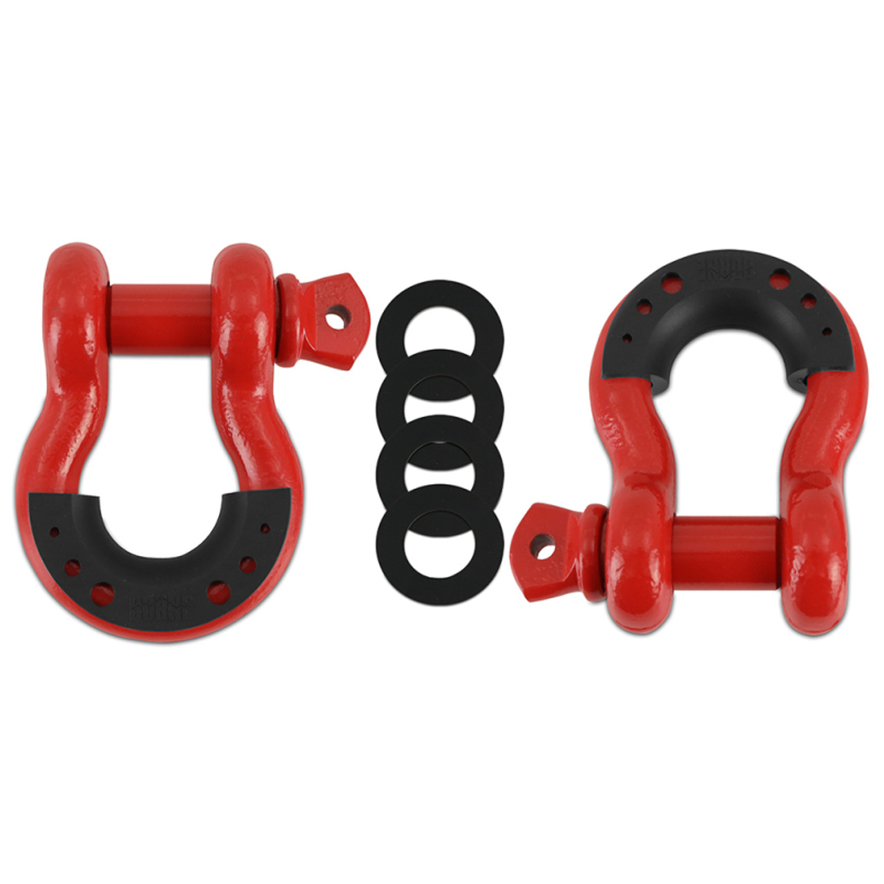 Borne Off-Road Borne D-Ring Shackle Set Red - BNDR-RD