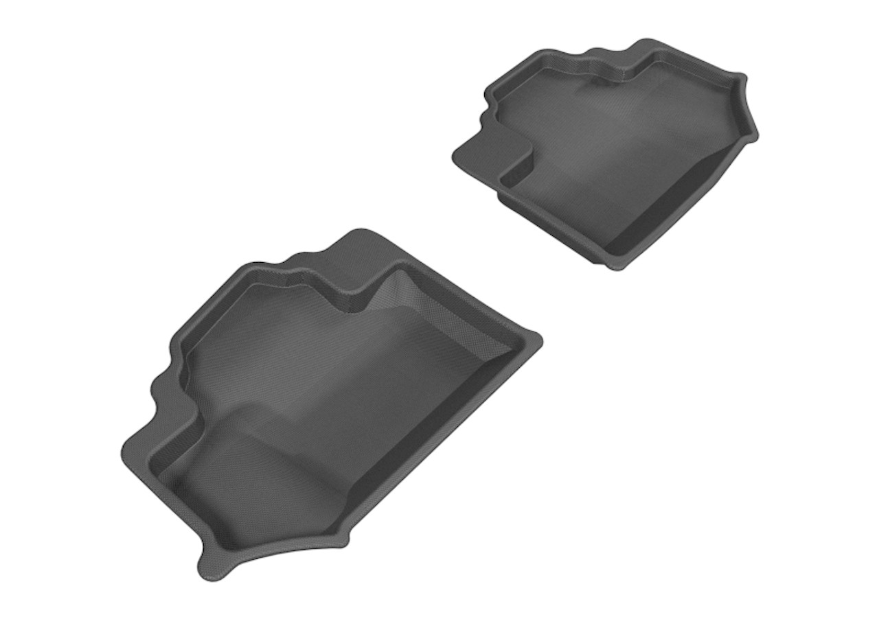 3D MAXpider 2014-2018 Jeep Wrangler JK 2-Door Kagu 2nd Row Floormats - Black - L1JP01221509