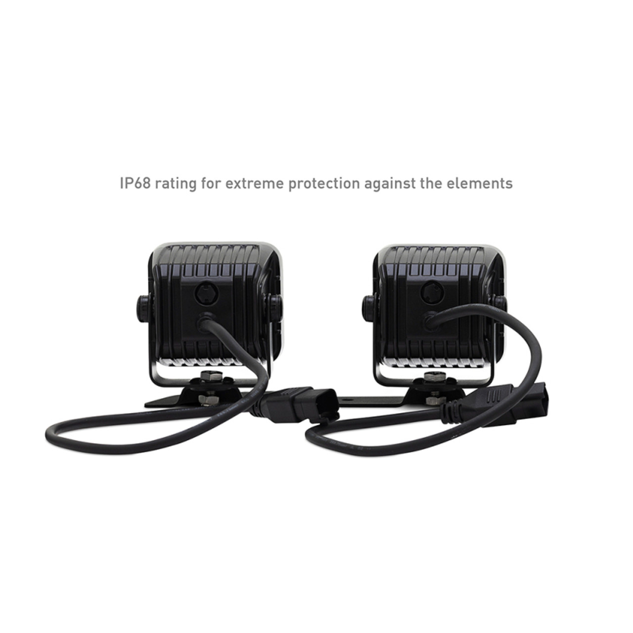 Borne Off-Road 21+ Bronco Light Pods 4pc Ditch 3x3 Flood Upfit - BNLT-BR-21-DT4FU