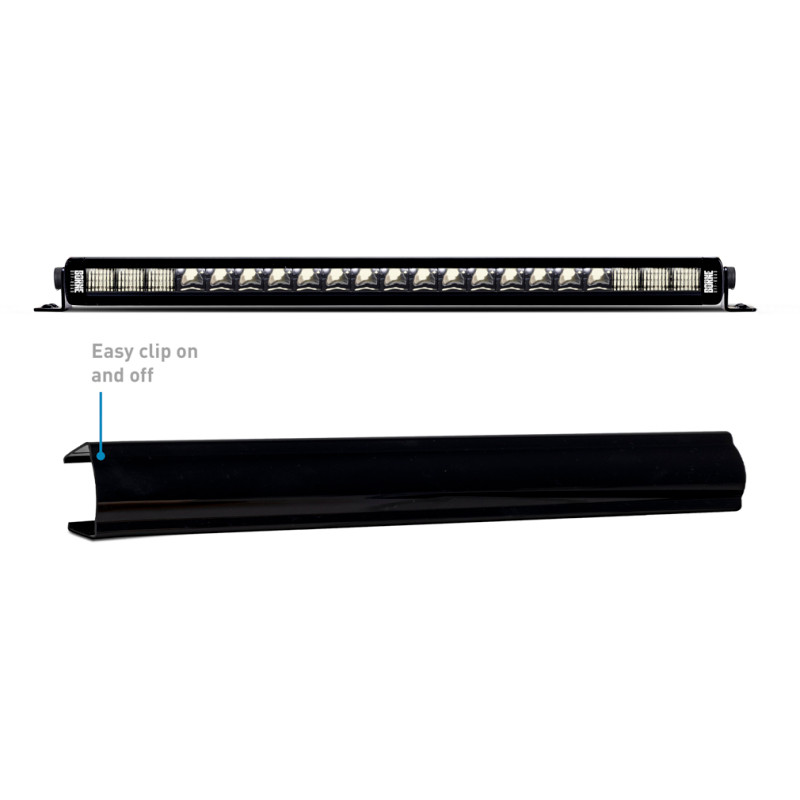 Borne Off-Road Light Bar Cover Single Row 20in Black - BNLT-COV-SS20BK