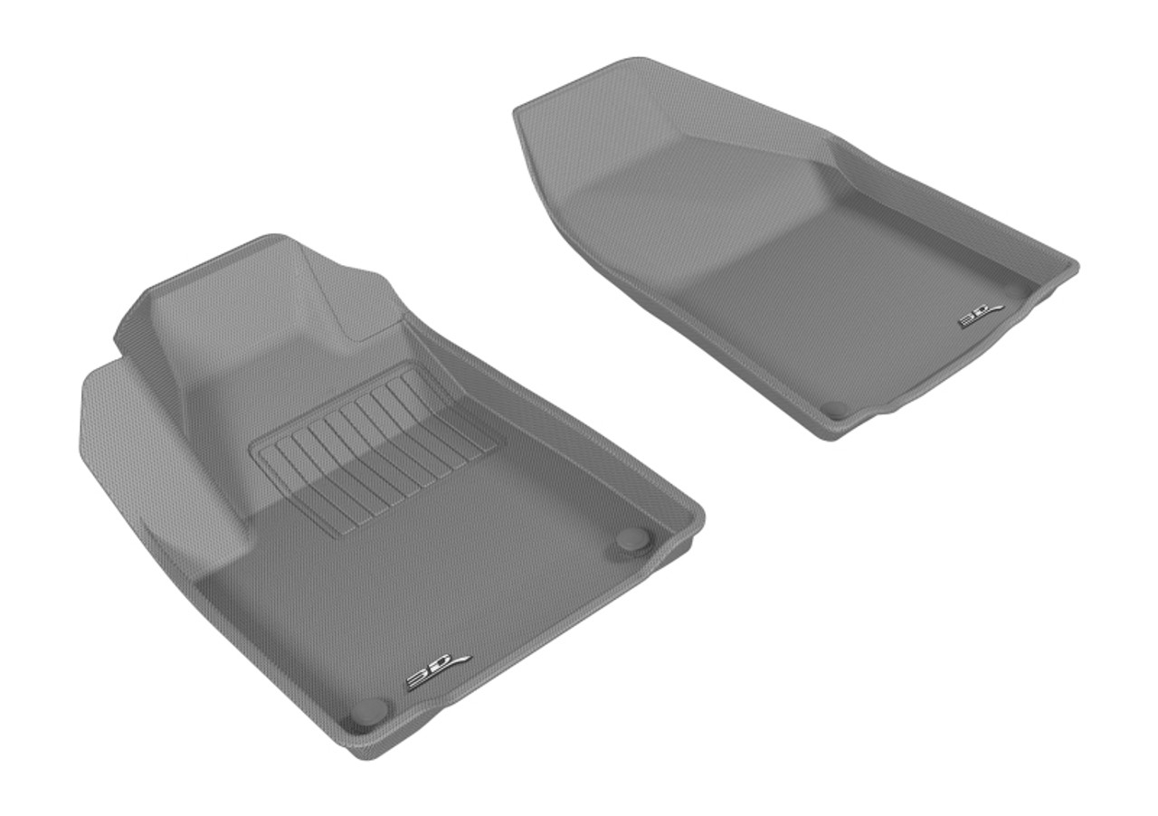 3D MAXpider 2015-2020 Jeep Cherokee Kagu 1st Row Floormat - Gray - L1JP01511501